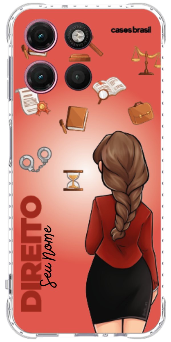 Capinha para celular Direito - Boneca Profissão Com Fundo