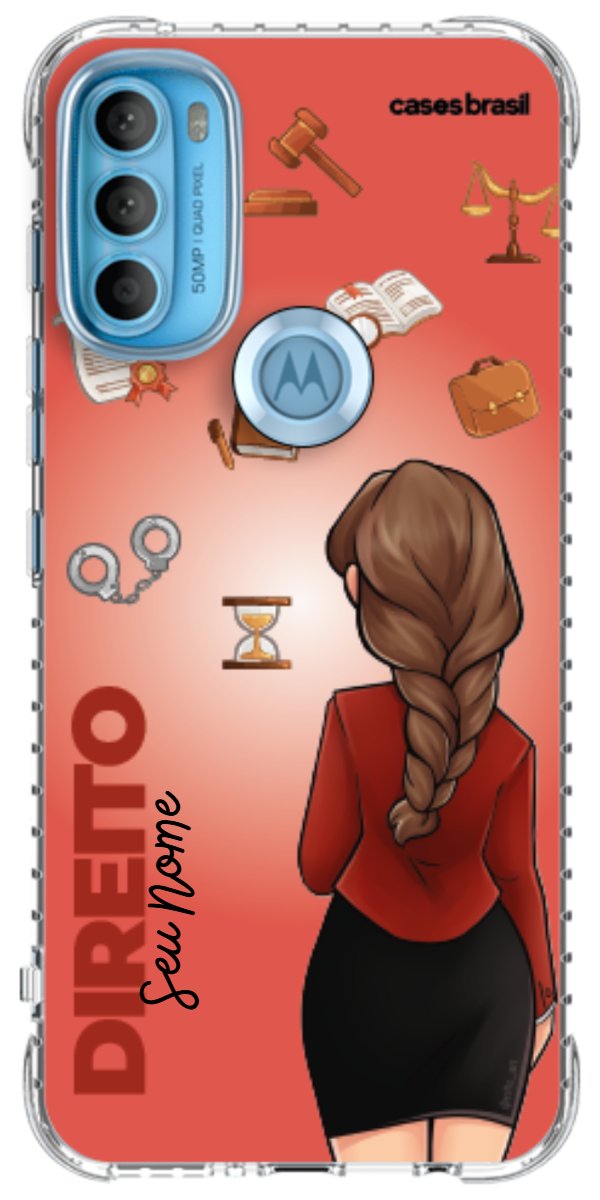 Capinha para celular Direito - Boneca Profissão Com Fundo