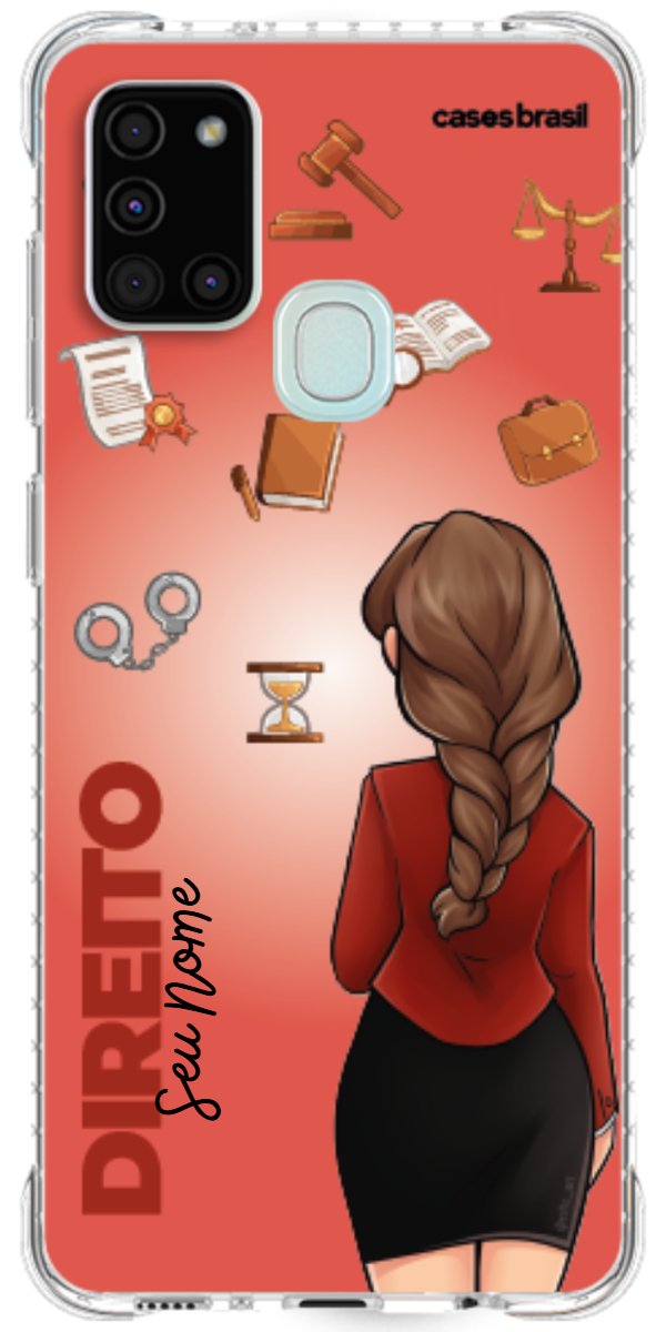 Capinha para celular Direito - Boneca Profissão Com Fundo