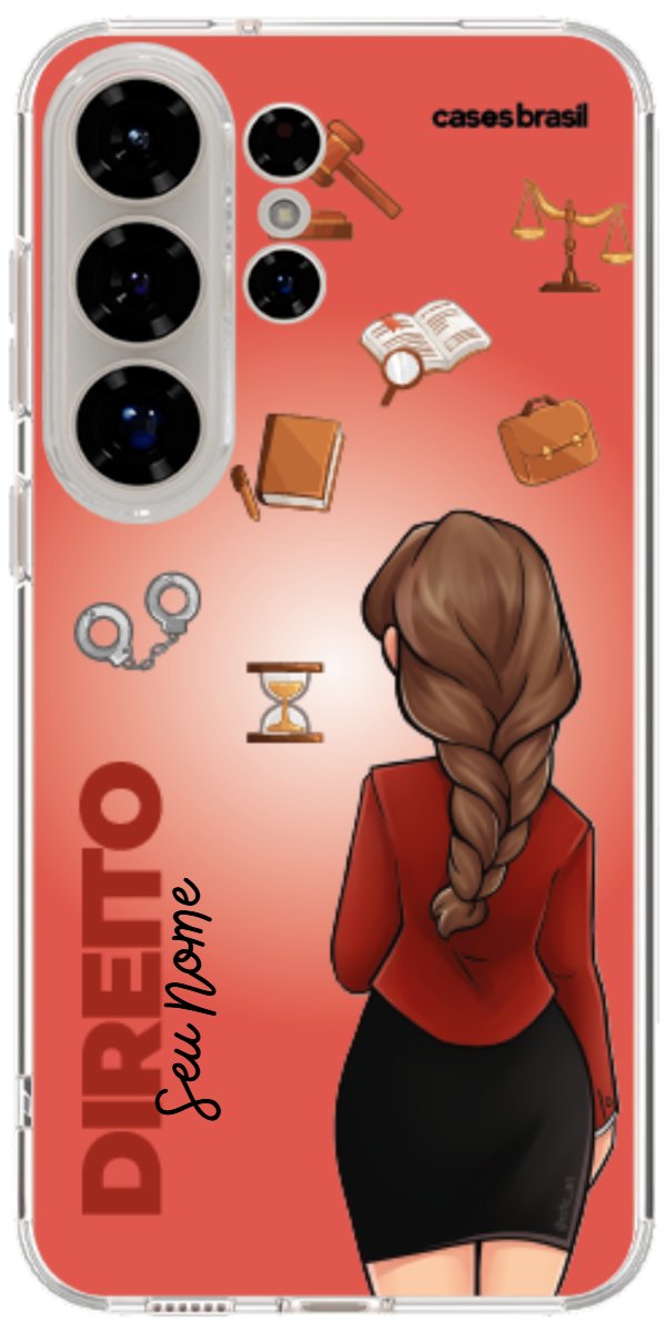 Capinha para celular Direito - Boneca Profissão Com Fundo