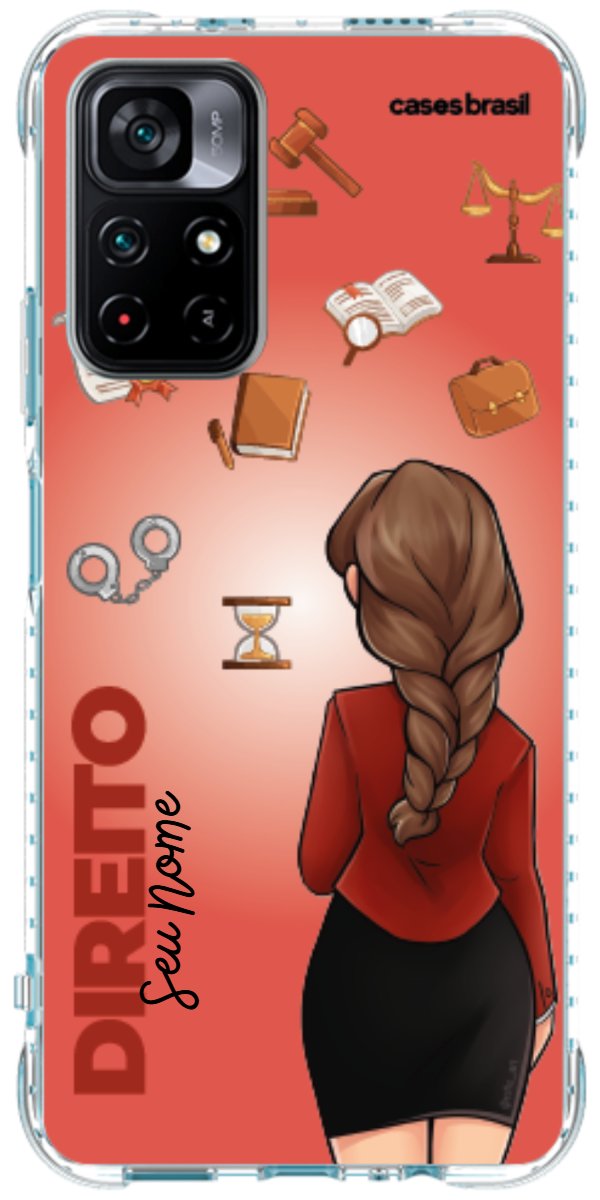 Capinha para celular Direito - Boneca Profissão Com Fundo