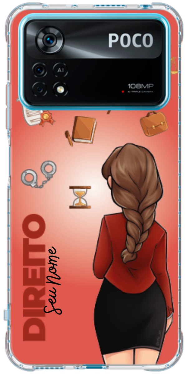Capinha para celular Direito - Boneca Profissão Com Fundo