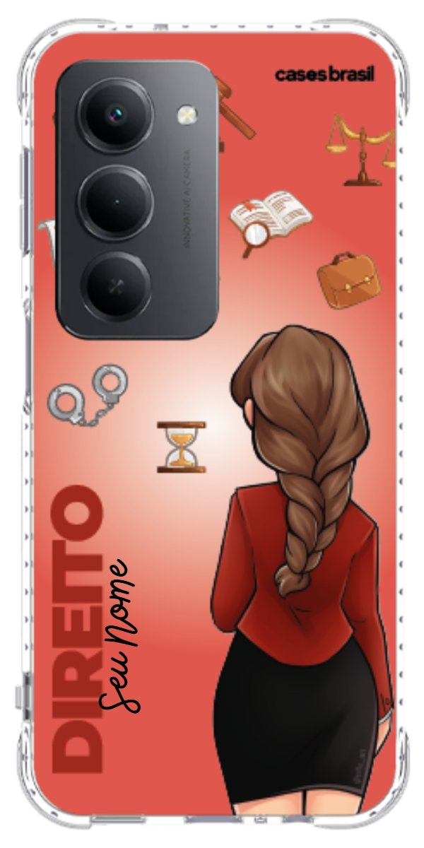 Capinha para celular Direito - Boneca Profissão Com Fundo
