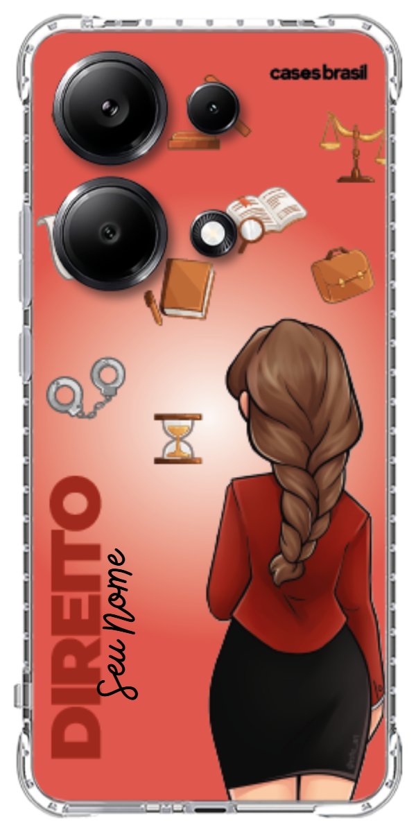 Capinha para celular Direito - Boneca Profissão Com Fundo