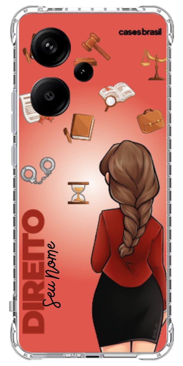 Capinha para celular Direito - Boneca Profissão Com Fundo