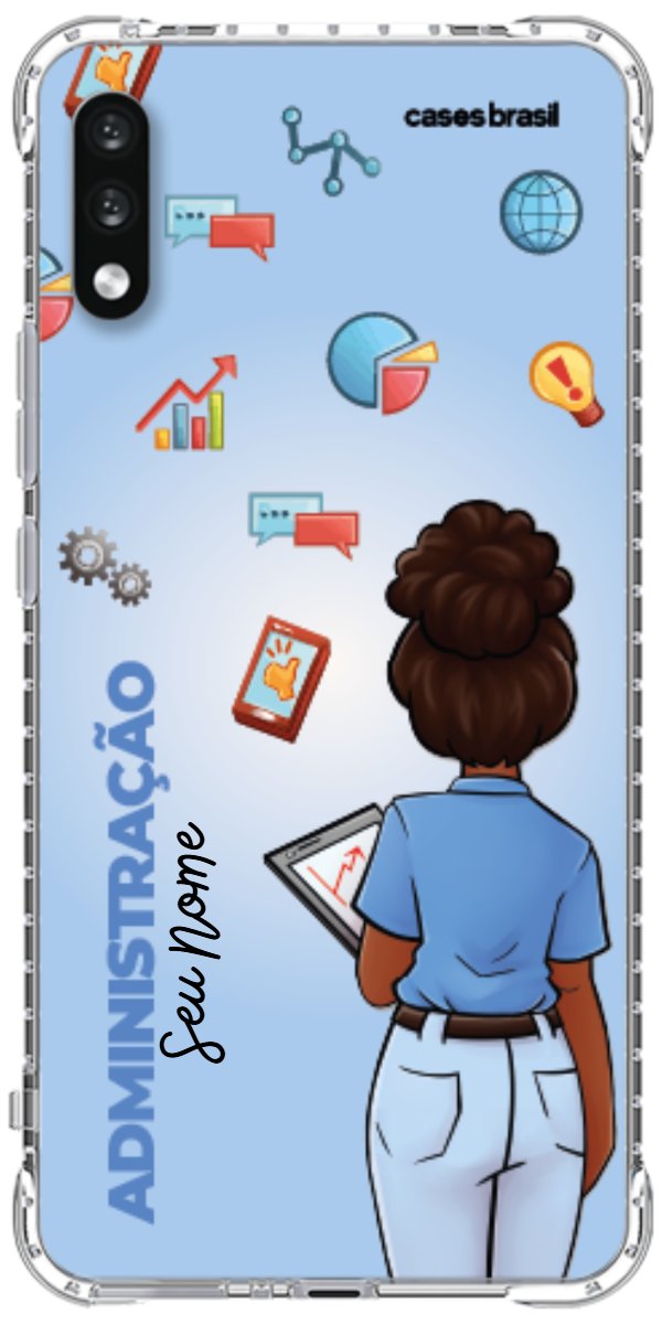 Capinha para celular Administração - Boneca Profissão Com Fundo