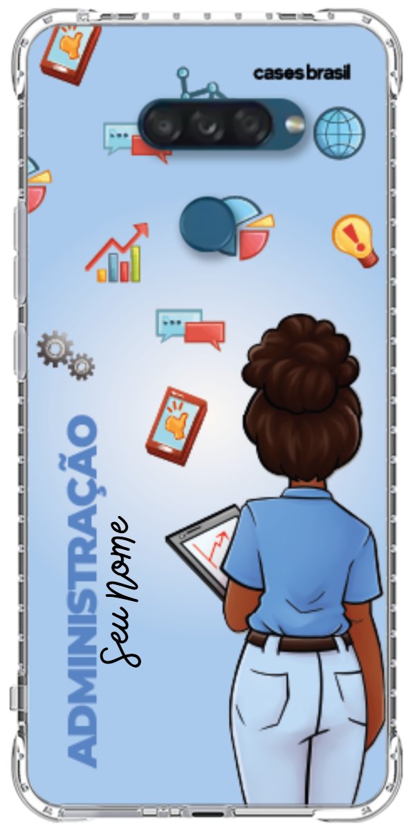 Capinha para celular Administração - Boneca Profissão Com Fundo