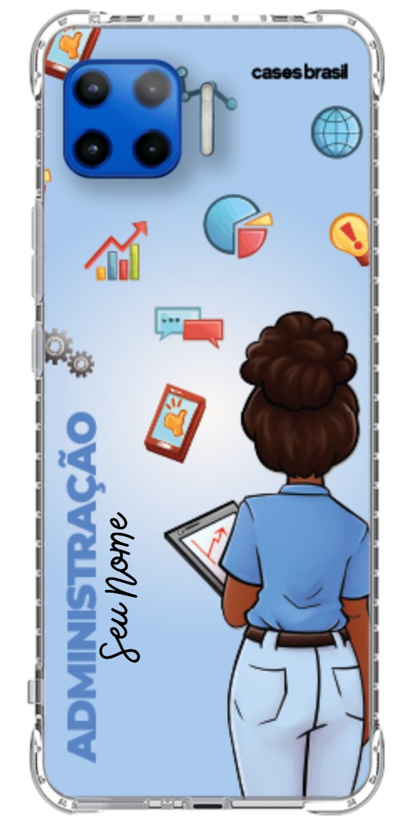 Capinha para celular Administração - Boneca Profissão Com Fundo