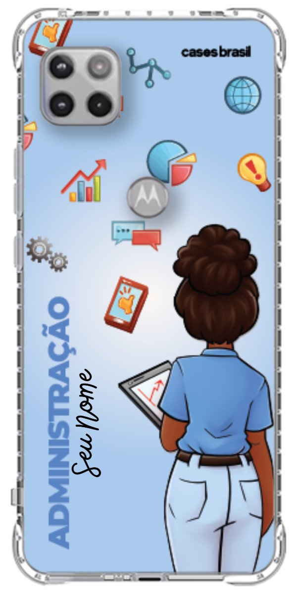 Capinha para celular Administração - Boneca Profissão Com Fundo