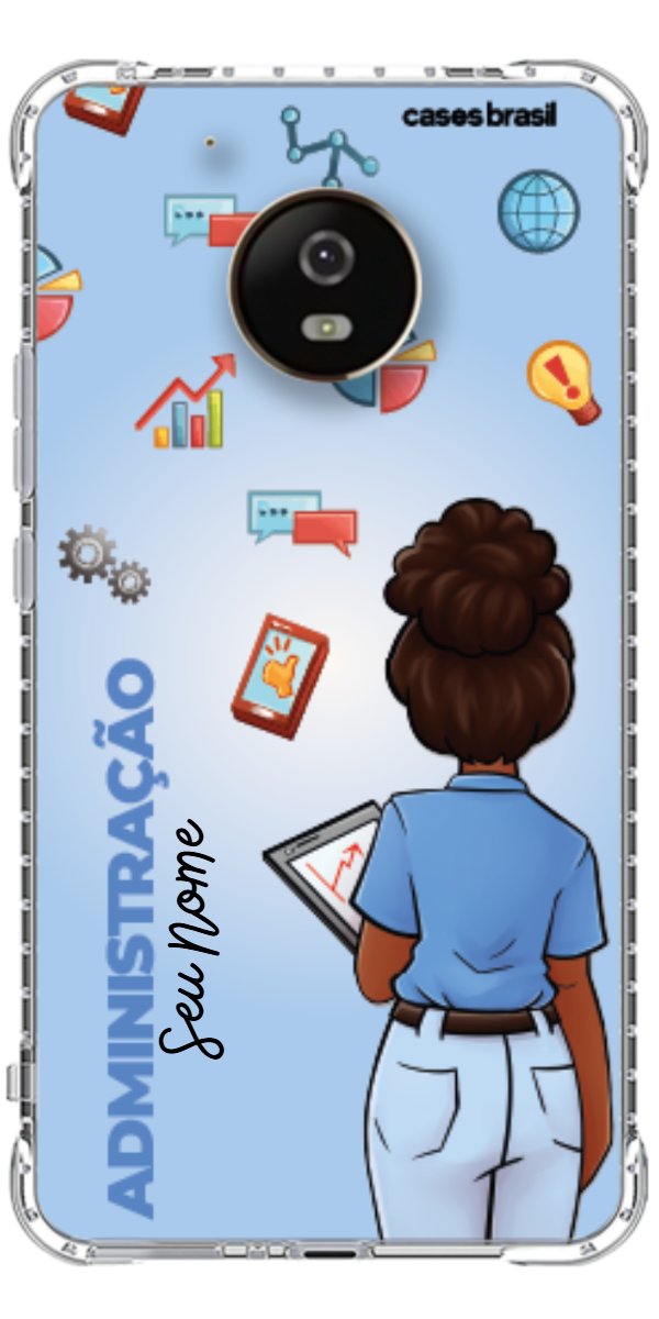 Capinha para celular Administração - Boneca Profissão Com Fundo