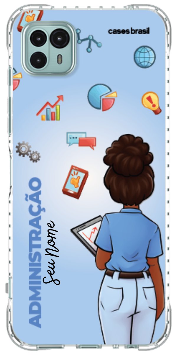 Capinha para celular Administração - Boneca Profissão Com Fundo