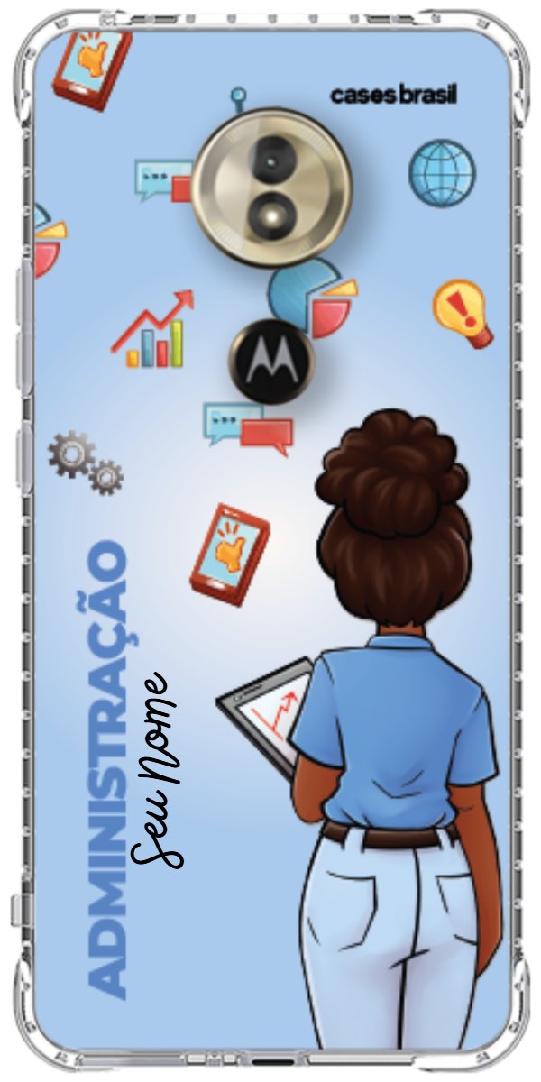 Capinha para celular Administração - Boneca Profissão Com Fundo