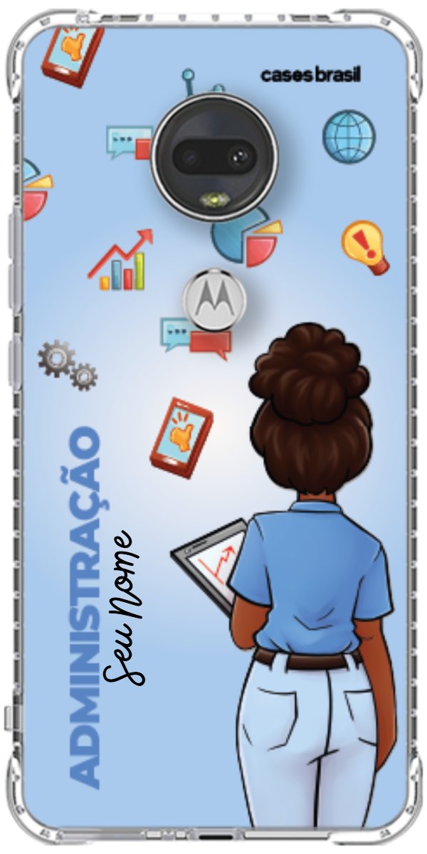 Capinha para celular Administração - Boneca Profissão Com Fundo