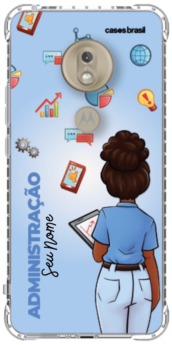 Capinha para celular Administração - Boneca Profissão Com Fundo