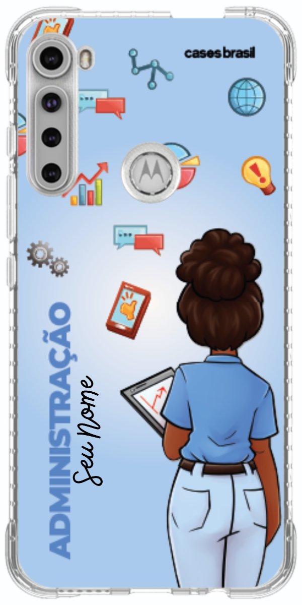 Capinha para celular Administração - Boneca Profissão Com Fundo