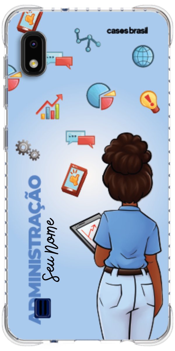 Capinha para celular Administração - Boneca Profissão Com Fundo