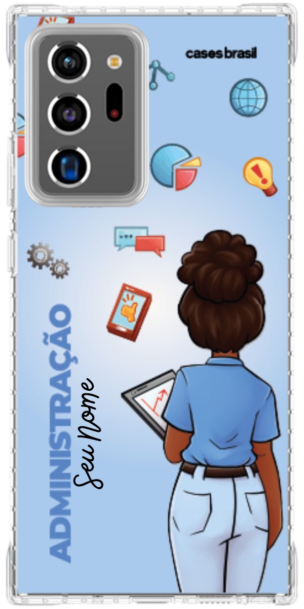 Capinha para celular Administração - Boneca Profissão Com Fundo