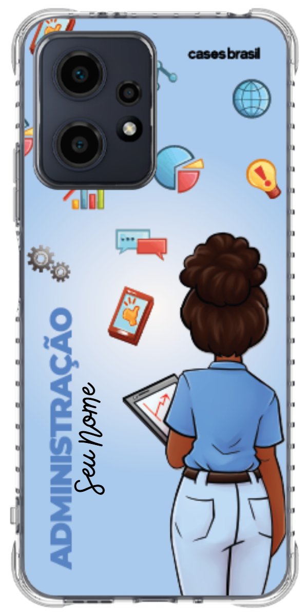 Capinha para celular Administração - Boneca Profissão Com Fundo