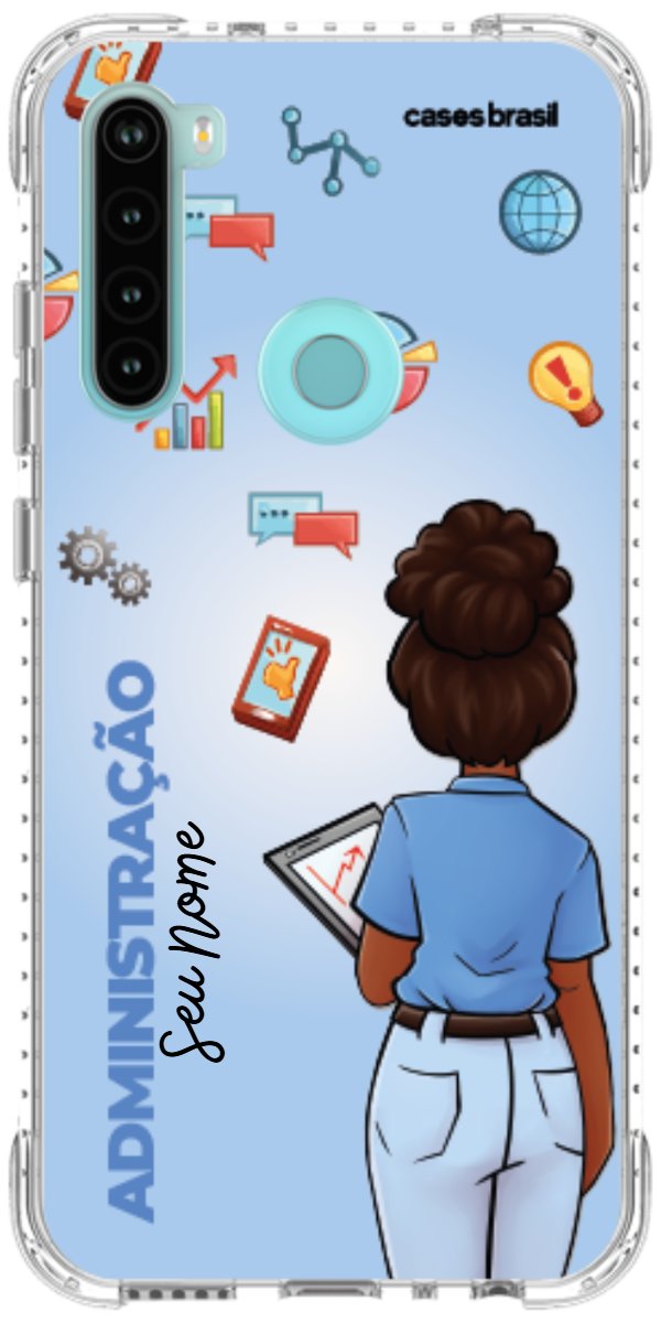 Capinha para celular Administração - Boneca Profissão Com Fundo