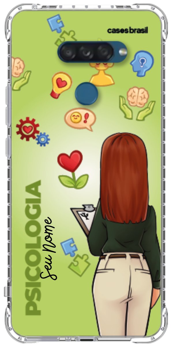 Capinha para celular Psicologia - Boneca Profissão Com Fundo