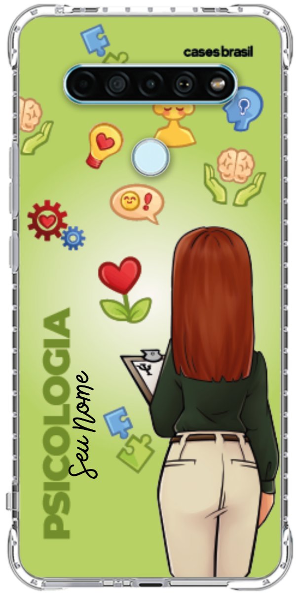 Capinha para celular Psicologia - Boneca Profissão Com Fundo