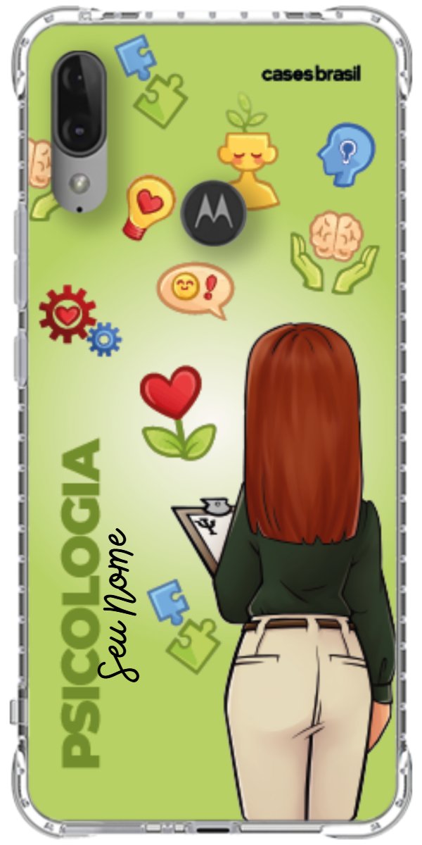 Capinha para celular Psicologia - Boneca Profissão Com Fundo