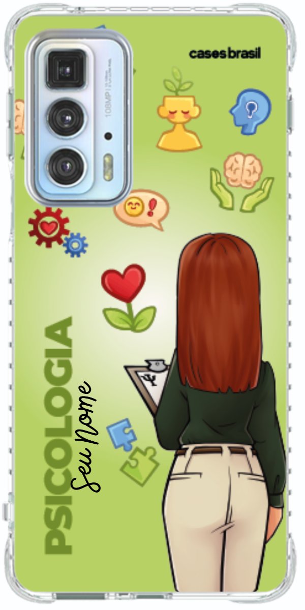 Capinha para celular Psicologia - Boneca Profissão Com Fundo