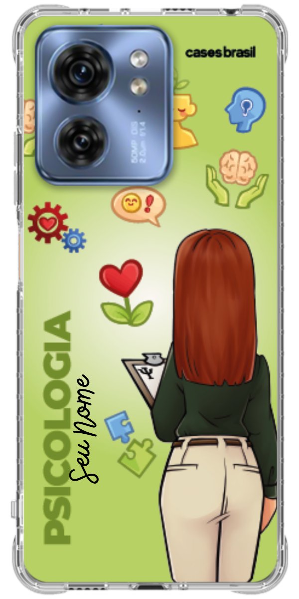 Capinha para celular Psicologia - Boneca Profissão Com Fundo