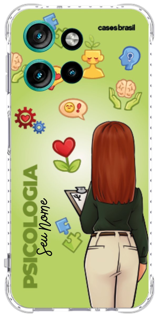 Capinha para celular Psicologia - Boneca Profissão Com Fundo
