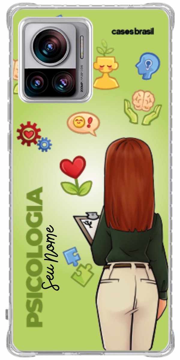Capinha para celular Psicologia - Boneca Profissão Com Fundo