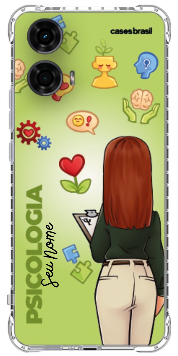 Capinha para celular Psicologia - Boneca Profissão Com Fundo