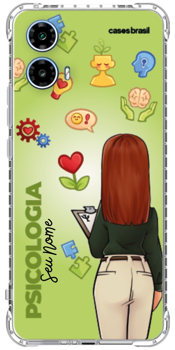 Capinha para celular Psicologia - Boneca Profissão Com Fundo