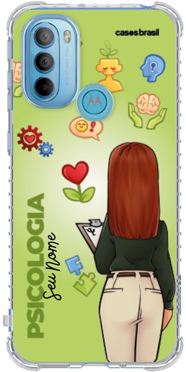 Capinha para celular Psicologia - Boneca Profissão Com Fundo