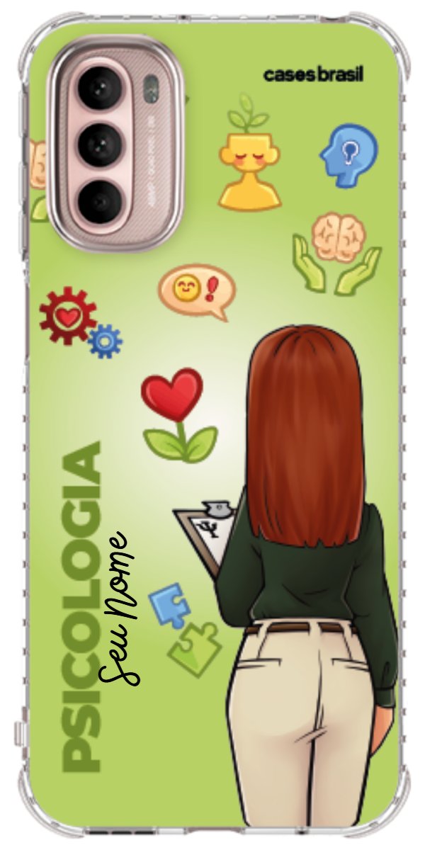 Capinha para celular Psicologia - Boneca Profissão Com Fundo