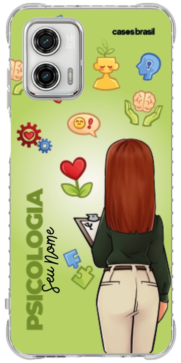 Capinha para celular Psicologia - Boneca Profissão Com Fundo