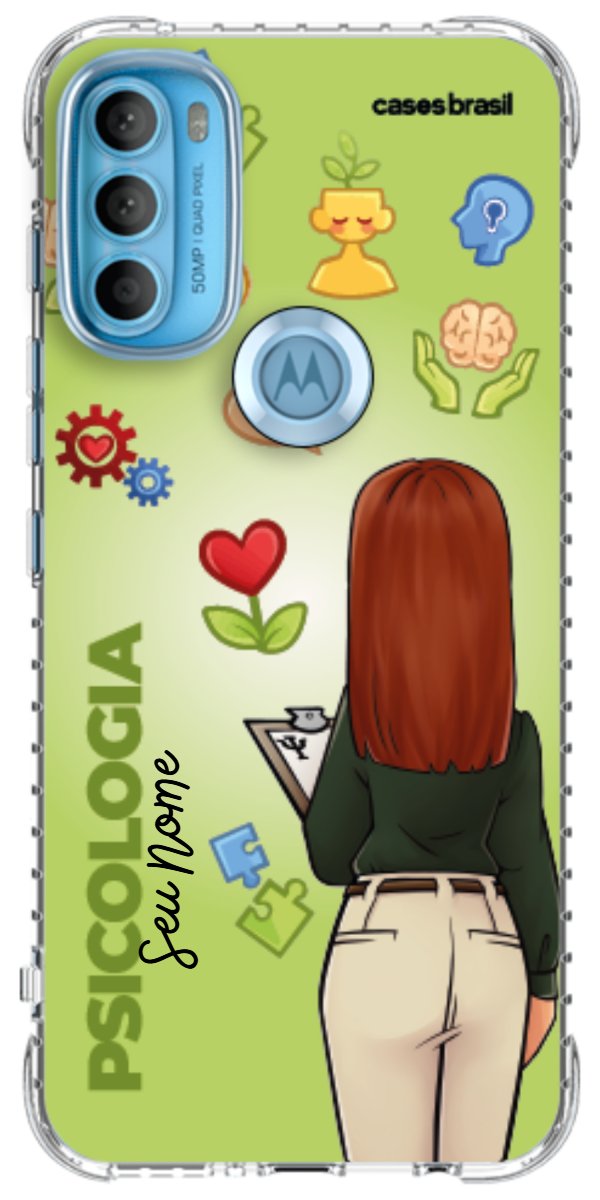 Capinha para celular Psicologia - Boneca Profissão Com Fundo