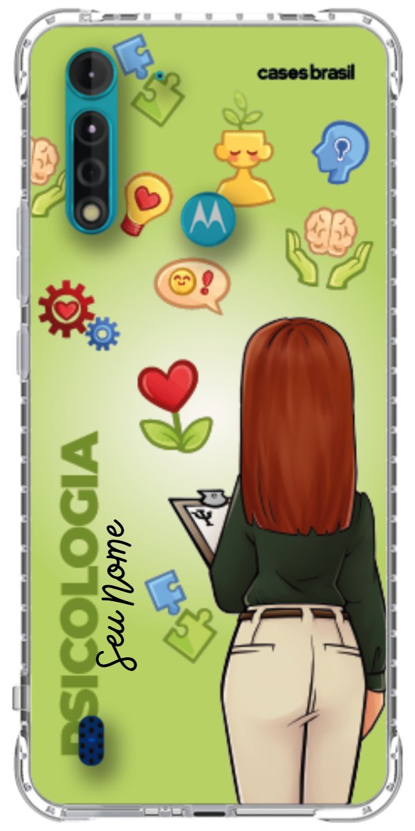 Capinha para celular Psicologia - Boneca Profissão Com Fundo