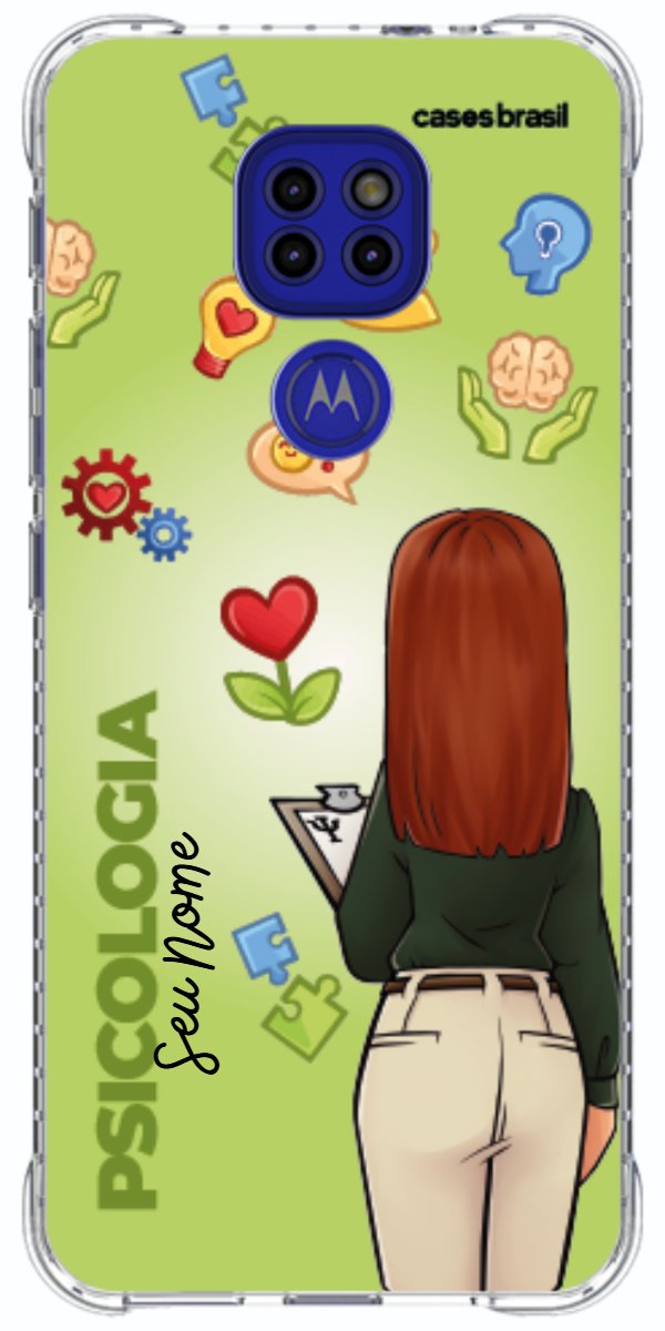 Capinha para celular Psicologia - Boneca Profissão Com Fundo