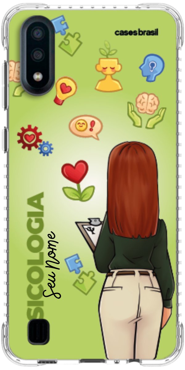 Capinha para celular Psicologia - Boneca Profissão Com Fundo