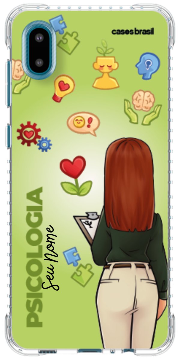 Capinha para celular Psicologia - Boneca Profissão Com Fundo