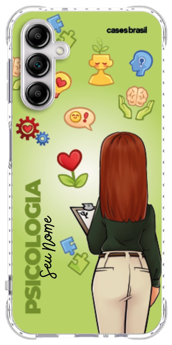 Capinha para celular Psicologia - Boneca Profissão Com Fundo