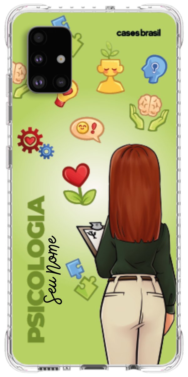 Capinha para celular Psicologia - Boneca Profissão Com Fundo