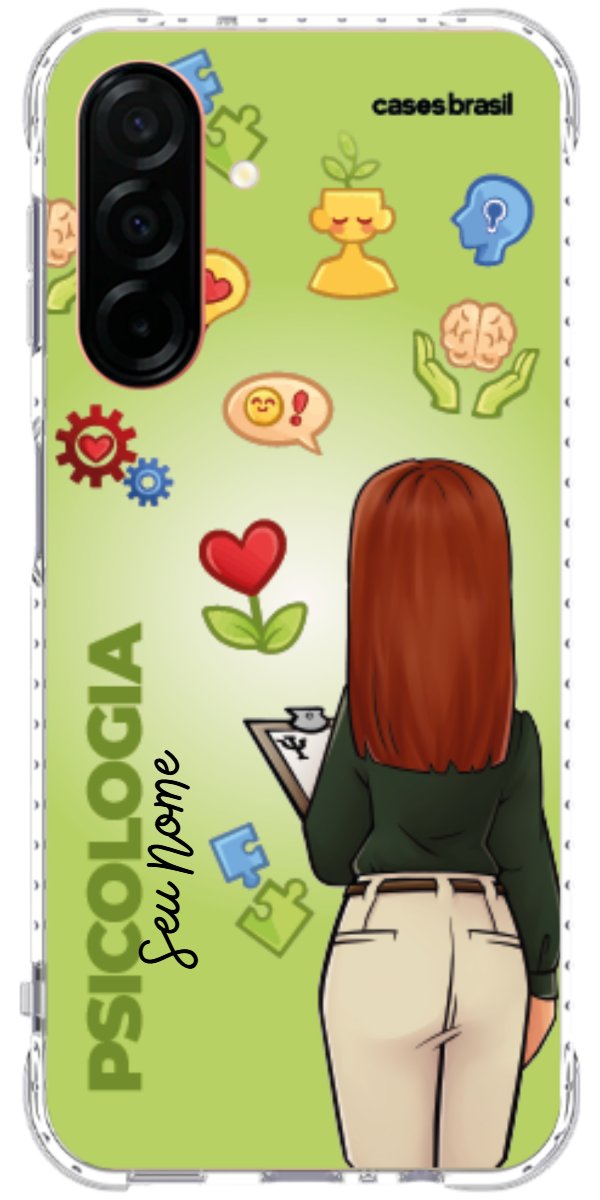 Capinha para celular Psicologia - Boneca Profissão Com Fundo
