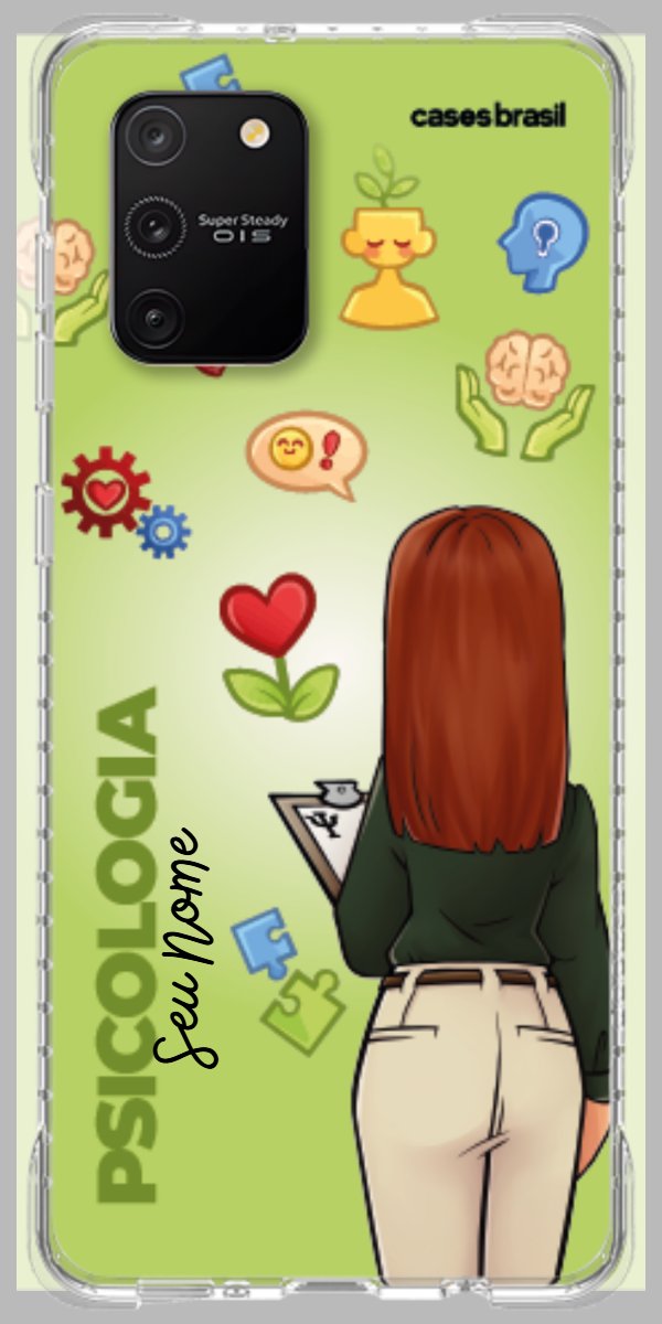 Capinha para celular Psicologia - Boneca Profissão Com Fundo