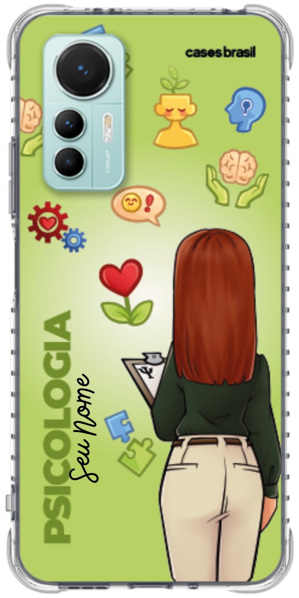 Capinha para celular Psicologia - Boneca Profissão Com Fundo