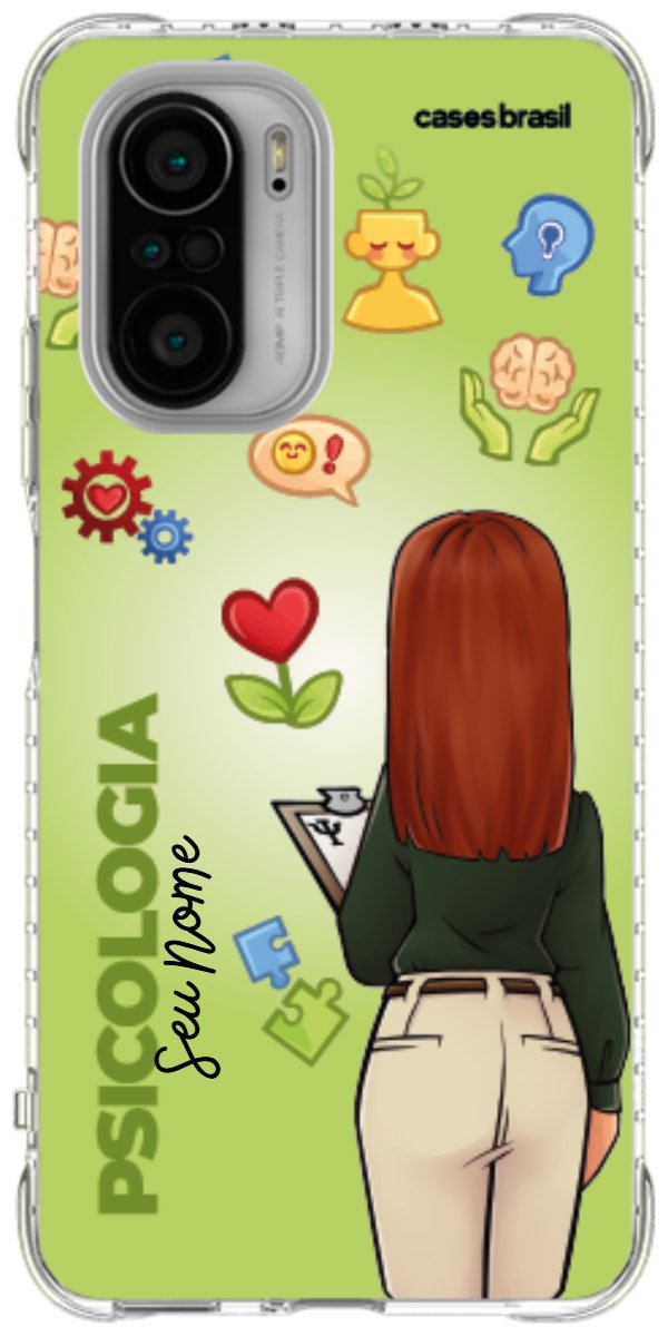 Capinha para celular Psicologia - Boneca Profissão Com Fundo