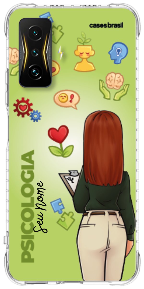 Capinha para celular Psicologia - Boneca Profissão Com Fundo