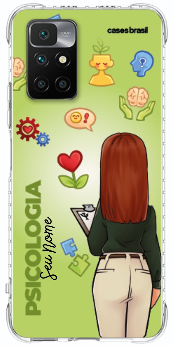 Capinha para celular Psicologia - Boneca Profissão Com Fundo