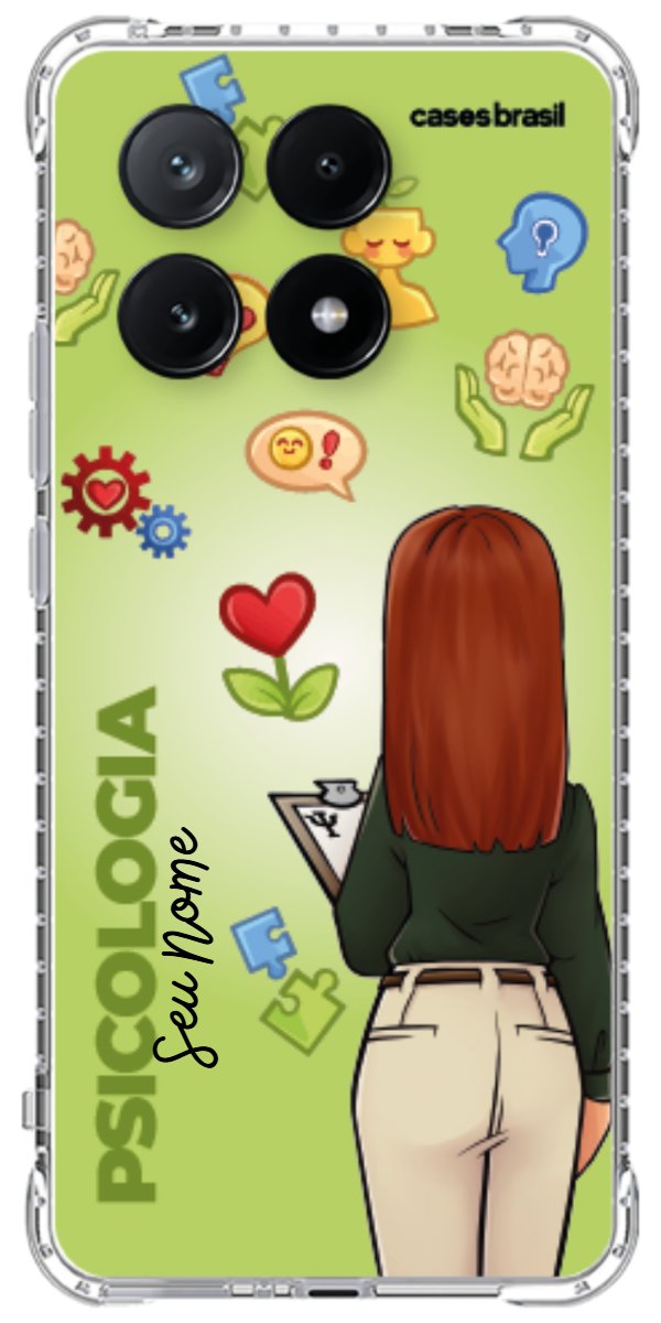 Capinha para celular Psicologia - Boneca Profissão Com Fundo