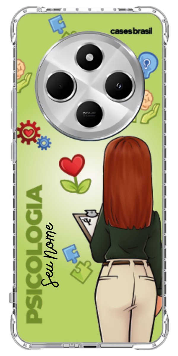 Capinha para celular Psicologia - Boneca Profissão Com Fundo